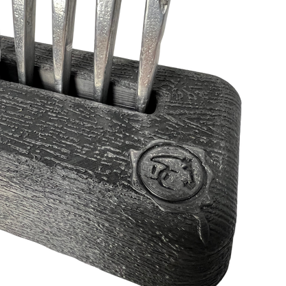 Garra em Formato de Arma Prata com Suporte