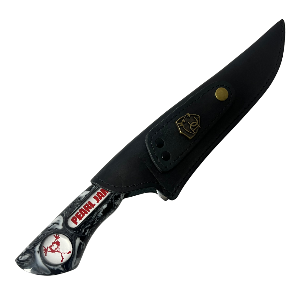 Faca Picanheira Pearl Jam 8 Polegadas - Cabo Resina Personalizado - Churrasco Grunge
