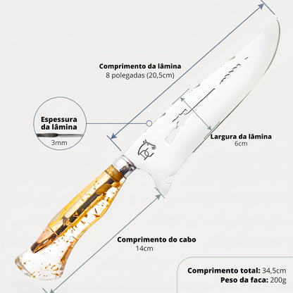 Faca Gold 8" – Sniper