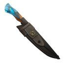 Faca de Churrasco Artesanal DC 8" Aço Inox Gravado - Cabo Resina com Isca Peixe