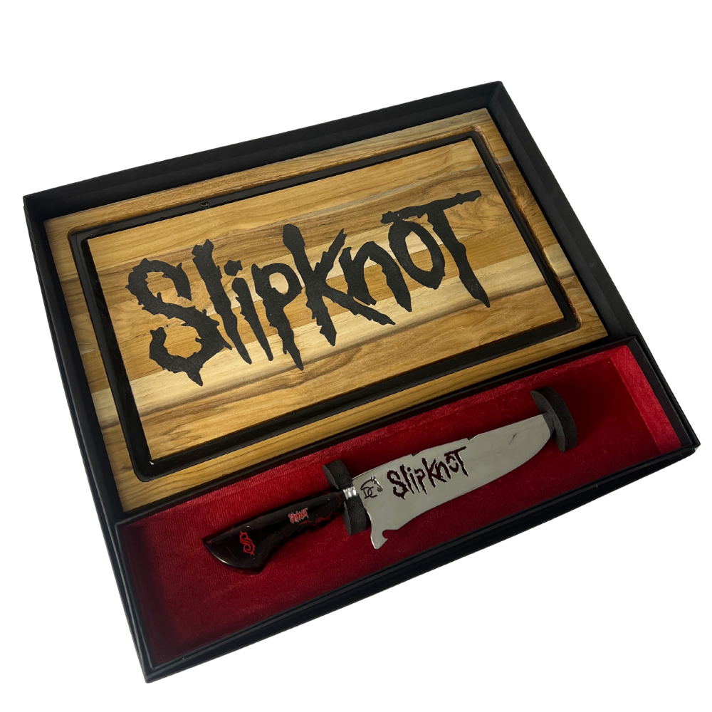 Kit Slipknot - Faca 8" + Tábua Personalizada