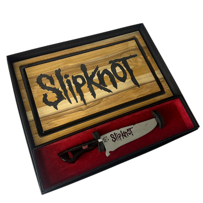 Kit Slipknot - Faca 8" + Tábua Personalizada