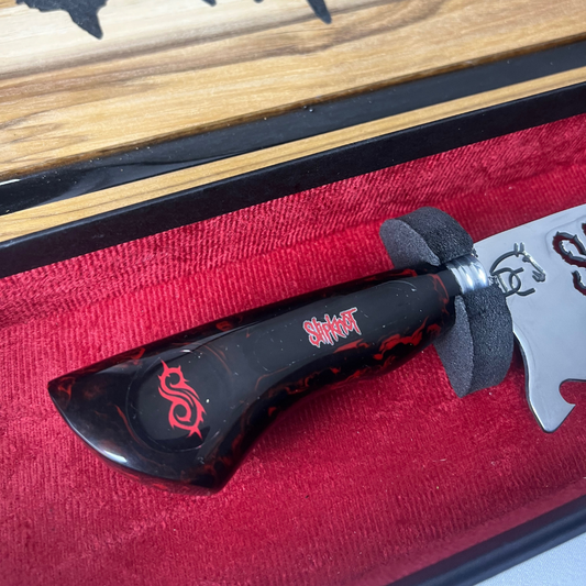 Kit Churrasco Slipknot - Faca 8" + Tábua Personalizada