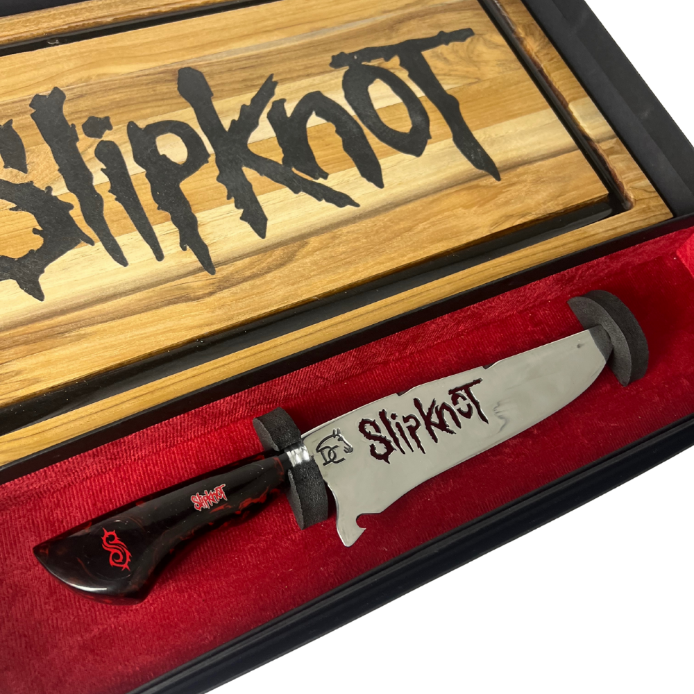 Kit Slipknot - Faca 8" + Tábua Personalizada