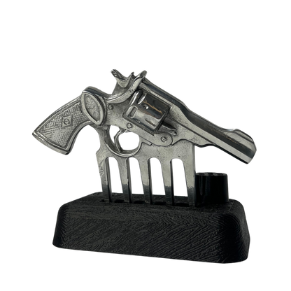 Garra em Formato de Arma Prata com Suporte