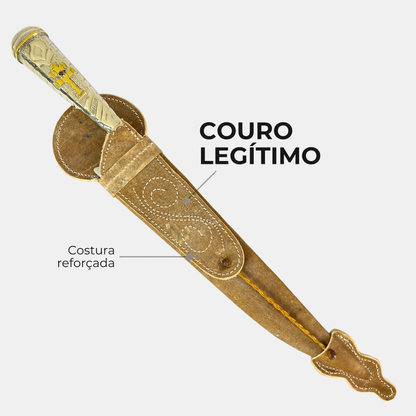 Faca Ouro do Pampa 10" – Campeira em Alpaca