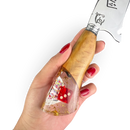 Kit Baralho Premium - Tábua Ás de Copas + Faca 8 Polegadas - Caixa Presente Exclusiva