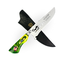 Picanheira Ayrton Senna 8 Polegadas - Cabo Resina + Bainha Couro + Caixinha Presente