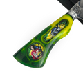 Picanheira Churrasco Ayrton Senna 8 Polegadas - Cabo Resina + Bainha Couro + Caixinha Presente