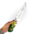 Picanheira Ayrton Senna 8 Polegadas - Cabo Resina + Bainha Couro + Caixinha Presente