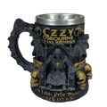 Caneca 3D Ozzy Osbourne - The Final Performance - Asas Morcego - Caveiras - 250ml - Aço Inox