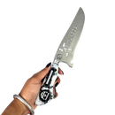 Faca Raimundos 8 Polegadas | Lâmina Vazada Forró Core | Cabo Resina