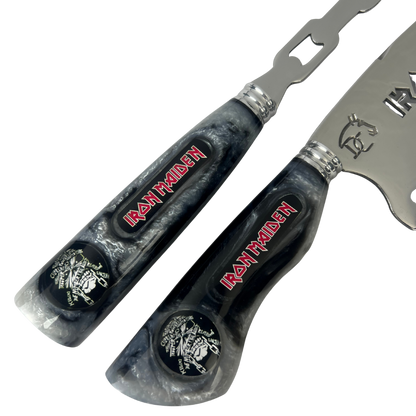 Kit Faca e Garfo Iron Maiden - Cabo Resina Personalizado