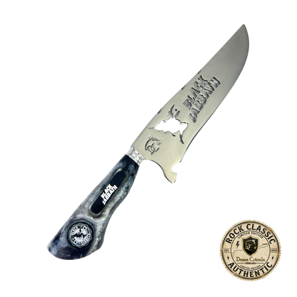 Kit Black Sabbath - Faca 8" + Tábua Personalizada