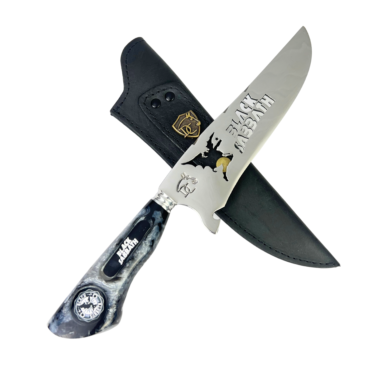Kit Black Sabbath - Faca 8" + Tábua Personalizada