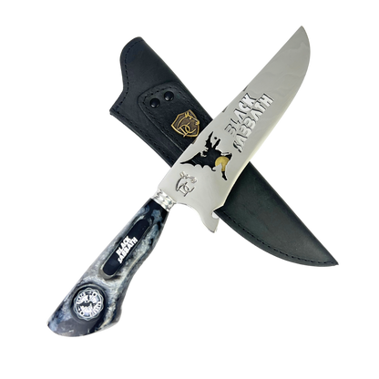 Kit Black Sabbath - Faca 8" + Tábua Personalizada