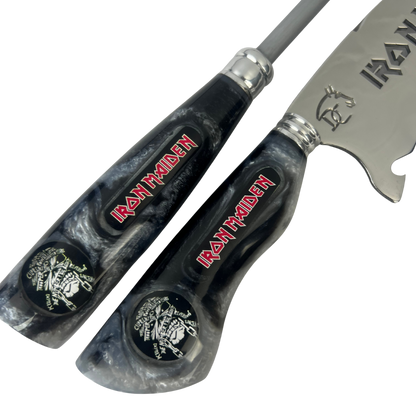 Kit Faca e Chaira 8" Iron Maiden - Cabo Resina Personalizado