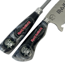 Kit Faca e Chaira 8" Iron Maiden - Cabo Resina Personalizado