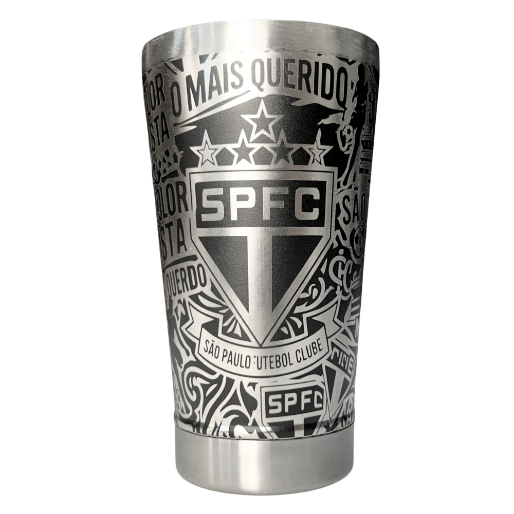 Kit São Paulo - Faca 10" + Copo Térmico - Gravação a Laser 360°