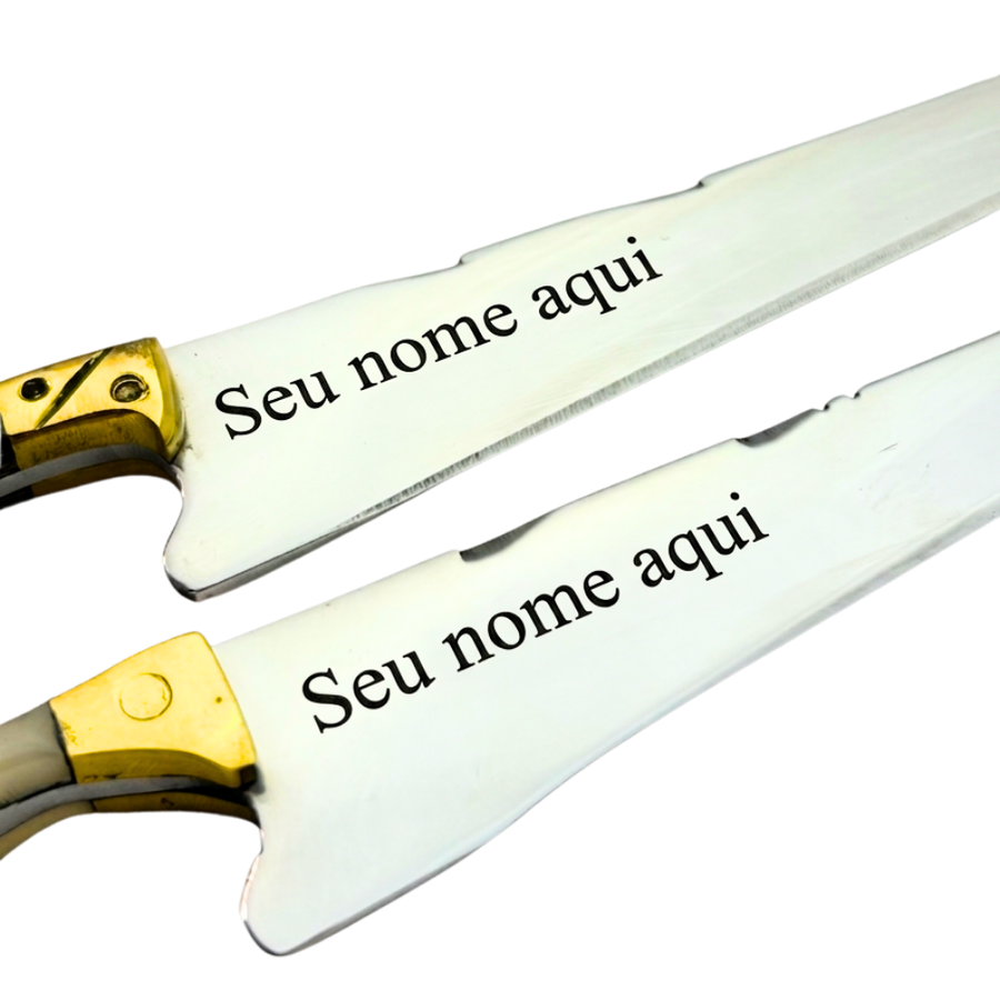 A lâmina de perto