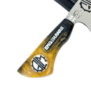 Faca Engenheiros do Hawaii 8 Polegadas | Lâmina Vazada Rock BR | Cabo Resina