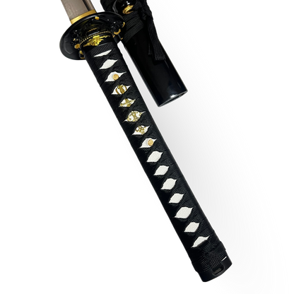 Katana 29" - Cabo Tradicional Tsuka-Ito Preto com Detalhes Dourados