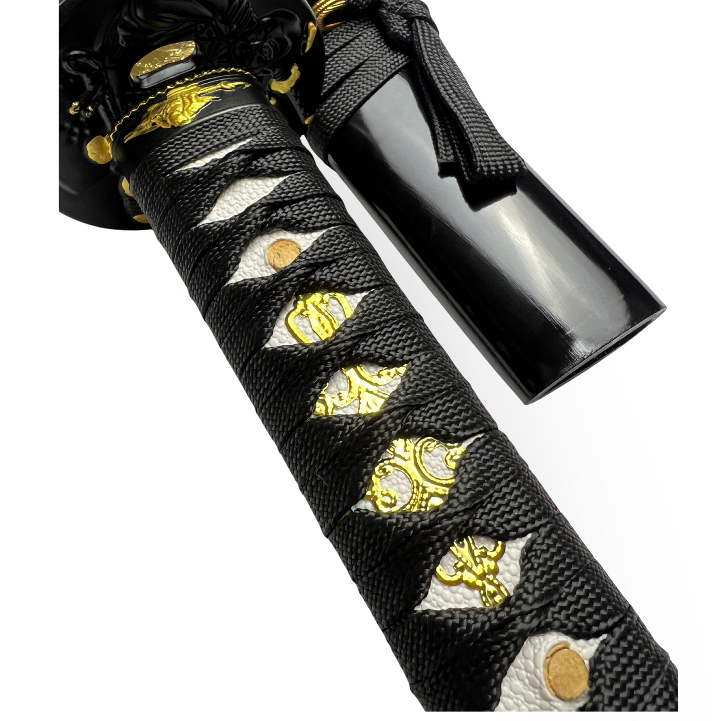 Katana 29" - Cabo Tradicional Tsuka-Ito Preto com Detalhes Dourados