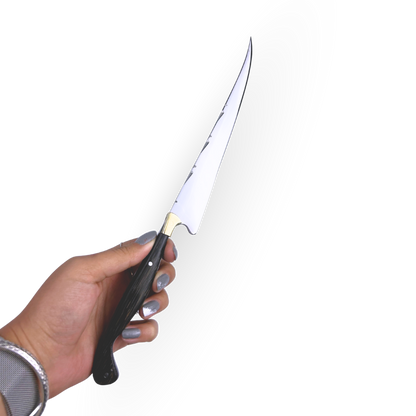 Faca Fileteira Aço Inox 420C 7 Polegadas - Cabo Full Tang Madeira Tucumã