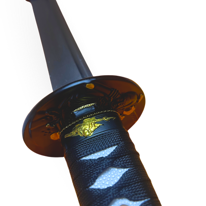 Katana 29" - Cabo Tradicional Tsuka-Ito Preto com Detalhes Dourados