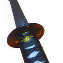 Katana 29" - Cabo Tradicional Tsuka-Ito Preto com Detalhes Dourados