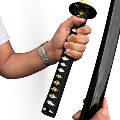 Katana 29" - Cabo Tradicional Tsuka-Ito Preto com Detalhes Dourados
