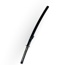 Katana 29" - Cabo Tradicional Tsuka-Ito Preto com Detalhes Dourados