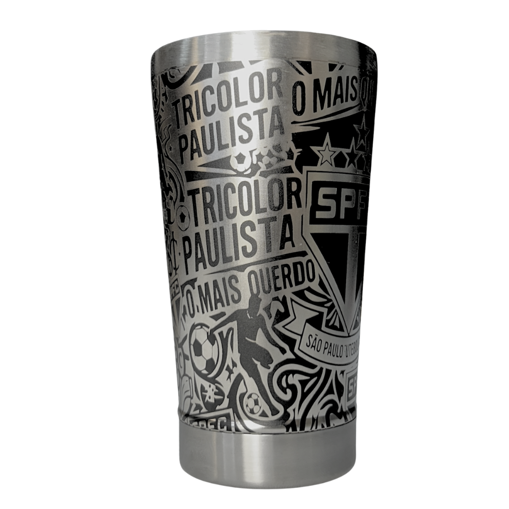 Kit São Paulo - Faca 10" + Copo Térmico - Gravação a Laser 360°