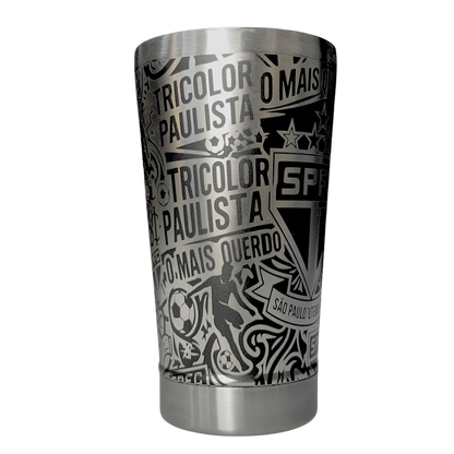 Kit São Paulo - Faca 10" + Copo Térmico - Gravação a Laser 360°