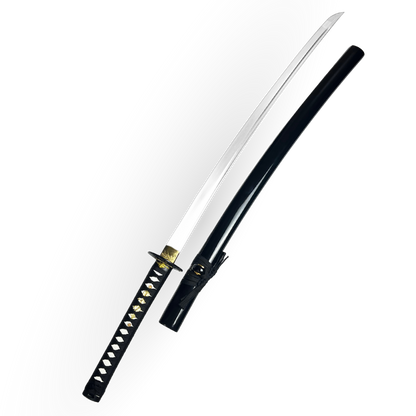 Katana 29" - Cabo Tradicional Tsuka-Ito Preto com Detalhes Dourados