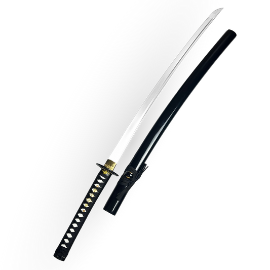 Katana 29" - Cabo Tradicional Tsuka-Ito Preto com Detalhes Dourados