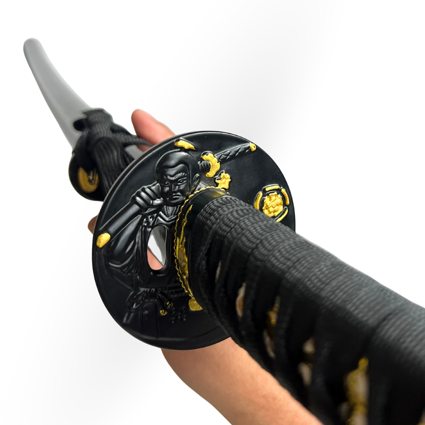 Katana 29" - Cabo Tradicional Tsuka-Ito Preto com Detalhes Dourados