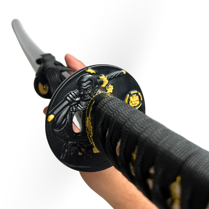 Katana 29" - Cabo Tradicional Tsuka-Ito Preto com Detalhes Dourados