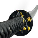 Katana 29" - Cabo Tradicional Tsuka-Ito Preto com Detalhes Dourados