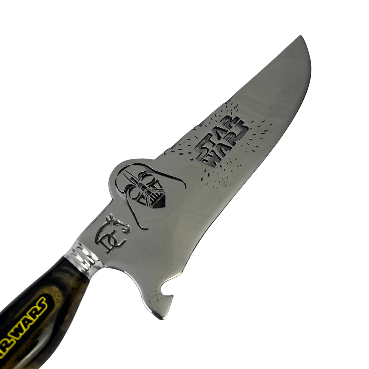 Faca Star Wars 8 Polegadas Darth Vader | Lâmina Vazada | Cabo Resina