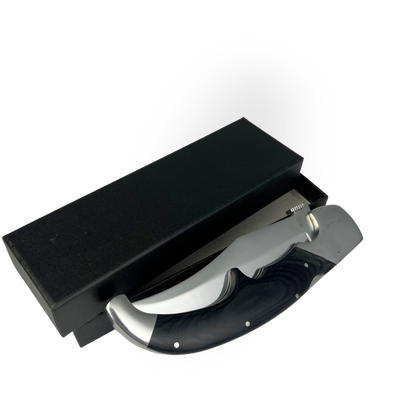 Canivete Artesanal Tático 4 Polegadas - Cabo Resina Alta Performance - Trava e Clip