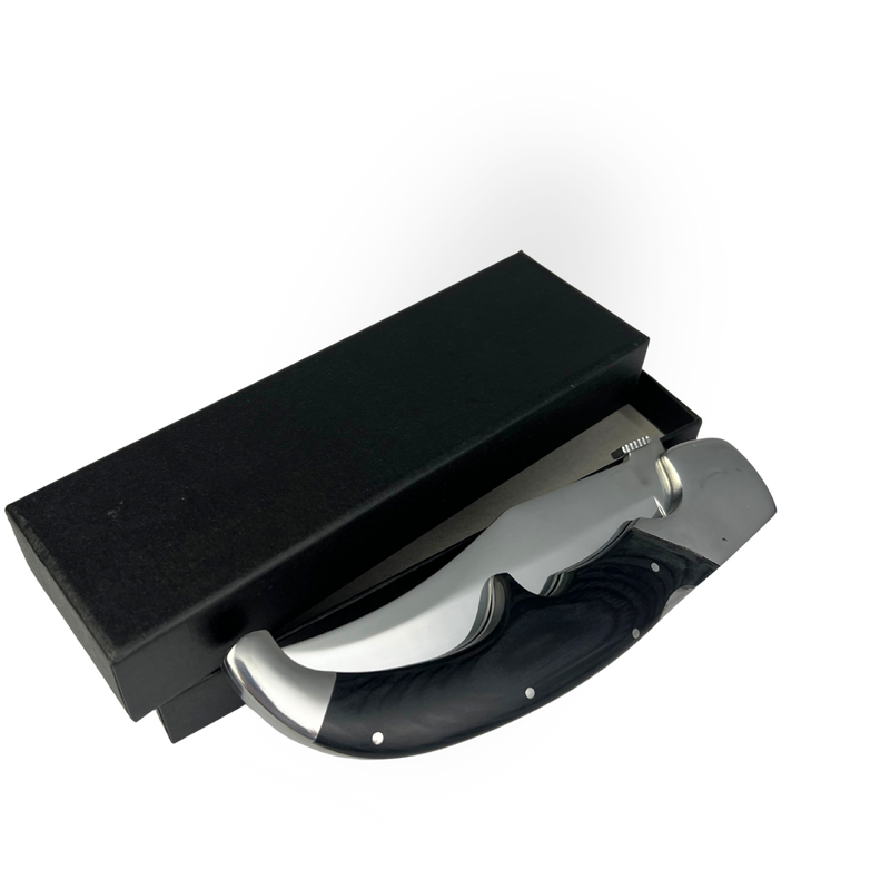 Canivete Artesanal Tático 4 Polegadas - Cabo Resina Alta Performance - Trava e Clip