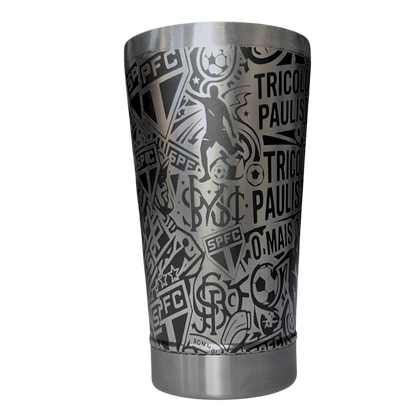 Kit São Paulo - Faca 10" + Copo Térmico - Gravação a Laser 360°