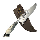 Faca Artesanal para Churrasco 8" Tema Cavalo - Cutelaria Gaúcha Tradição Campeira