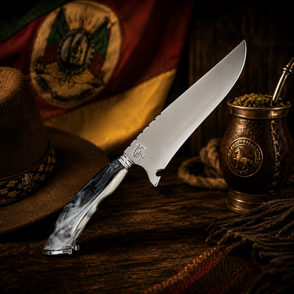 Faca Estribo 8" – Patinha e Ferradura