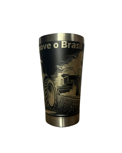 Kit Presente Agro - Faca 8" + Copo Térmico - Fotogravação e Gravação a Laser 360°