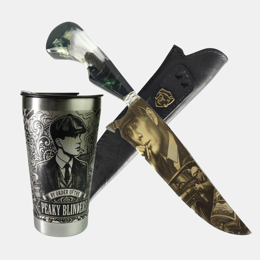 Kit Copo térmico e Faca - Peaky Blinders