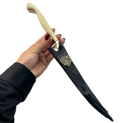 Faca Fileteira Aço Inox 420C 7 Polegadas - Cabo Full Tang Osso Bovino