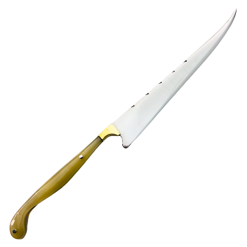 Faca Fileteira Aço Inox 420C 7 Polegadas - Cabo Full Tang Resina