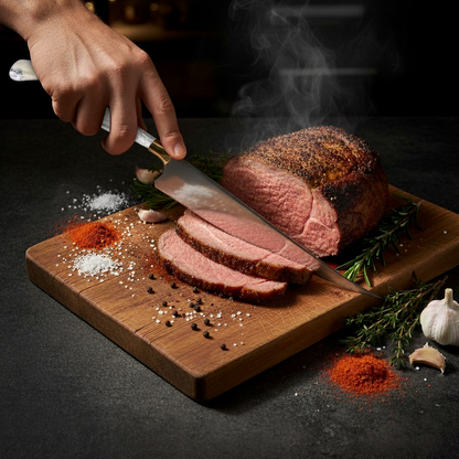 Faca Fileteira Aço Inox 420C 7 Polegadas - Cabo Full Tang Osso Bovino